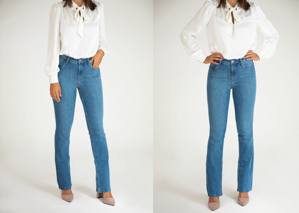 calças jeans estilosas